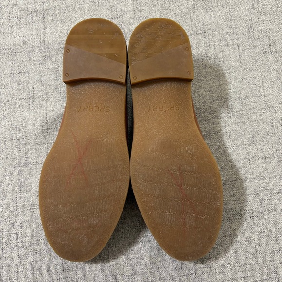 Sperry Top Sider Shoe Women 6.5 Brown Leather Penny Loafer Flats - Picture 7 of 9